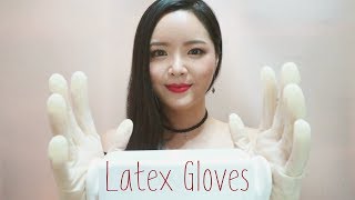 ASMR Ear Touching and Cupping with Latex Gloves