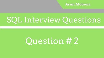 SQL Interview Question # 2 - Write an SQL Query to display the Current Date