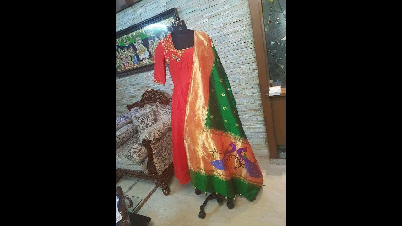 dress from paithani saree