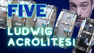 Ultimate Ludwig Acrolite Shootout -- 5 Vintage Acrolites Compared!