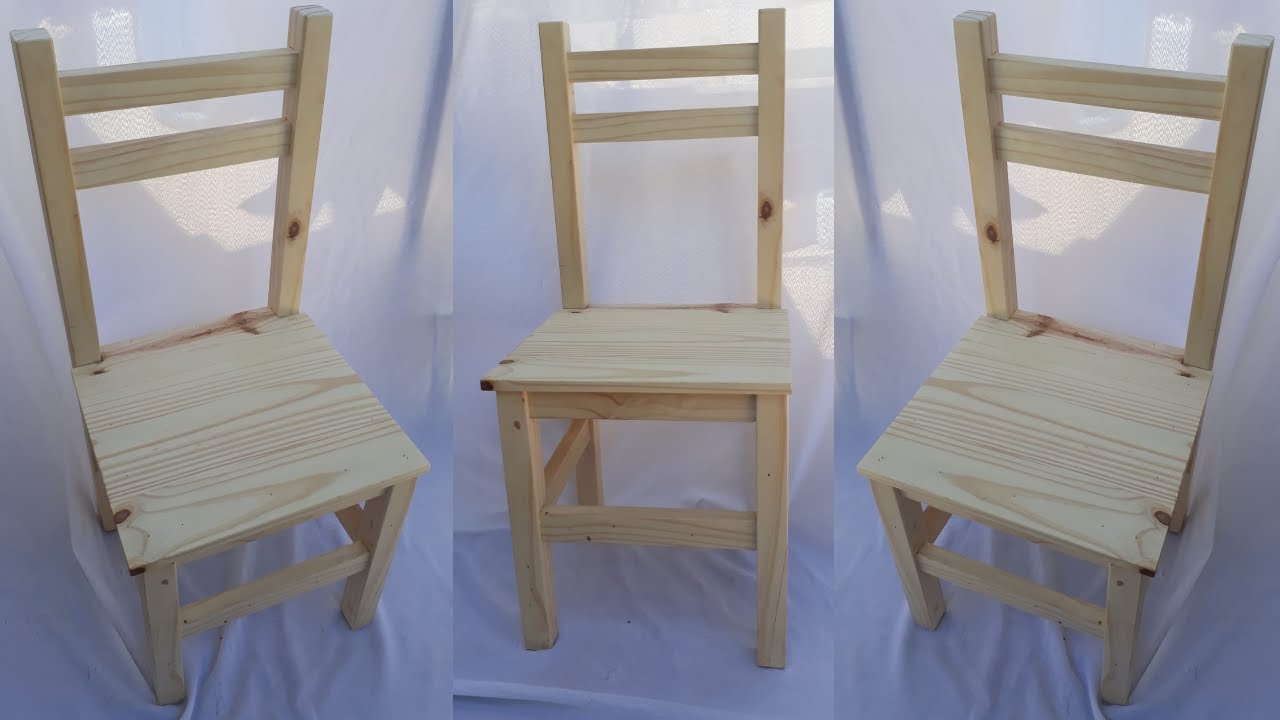 Como hacer sillas de madera fácilmente! 