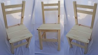 Como hacer sillas de madera fácilmente!