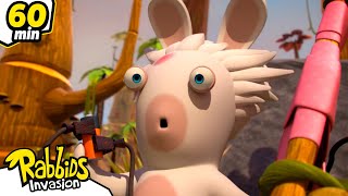 RABBIDS INVASION | 1H Compilation Mad Rabbid is out of control | Cartoon For Kids