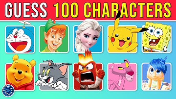 Guess The Character in 3 Seconds | 100 Characters | Inside Out 2, Despicable me 4, Minions