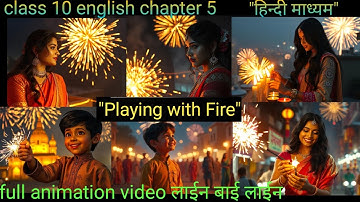 Class 10 अंग्रेजी(SL) "PLAYING WITH FIRE"/ Chapter 5 Class10 English (हिन्दी में)/ 📚👌💯👍