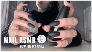 ASMR | doing my nails at home, quarantine nail tutorial | ASMRbyJ