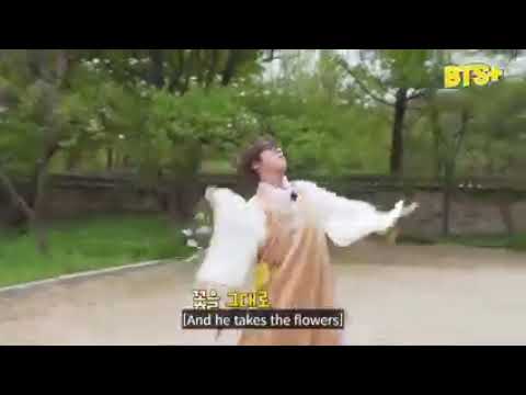 "He throws flowers away so that jimin can't have it"🤣🤣
