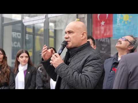Turhan Çömez, Burhaniye’de seçim bürosu açılışına katıldı, İYİ Parti’ye katılan üyelere rozet taktı
