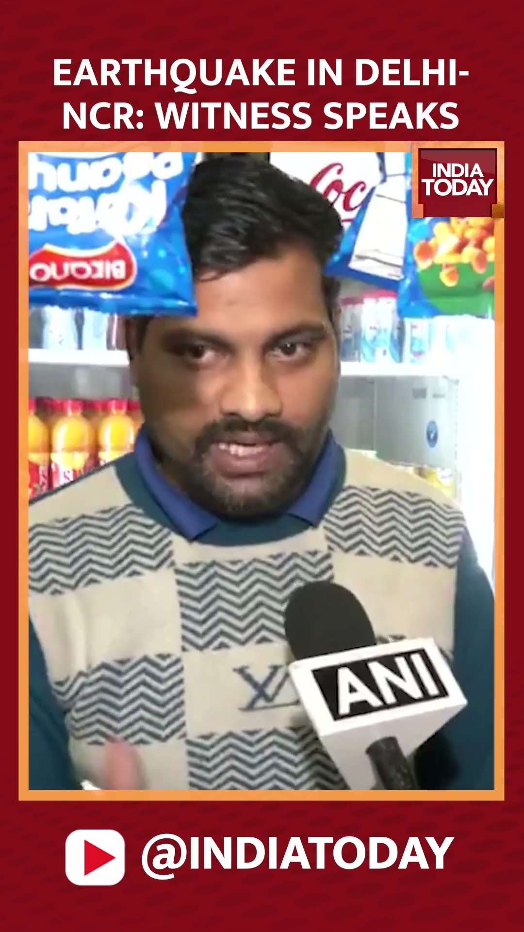 Earthquake Of 4.0 Magnitude In Delhi-NCR | Eyewitness Recounts Earthquake | #shorts #earthquake