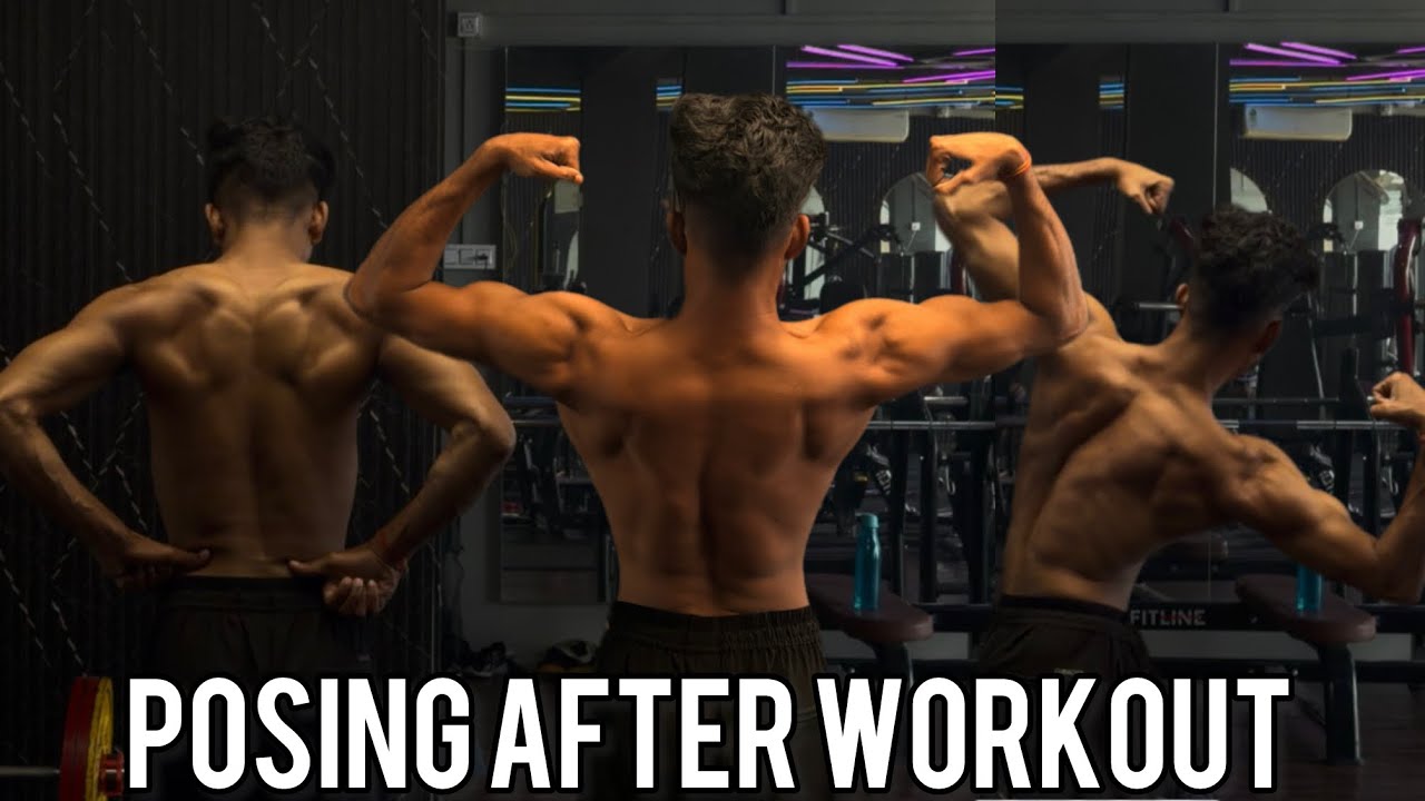 How to Pose in gym After Workout: Back,Butterfly & Arnold pose😒