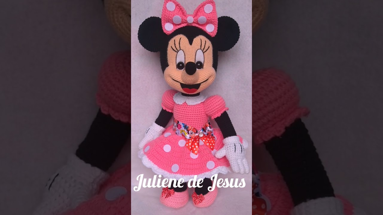 Minnie amigurumi rosa 😍