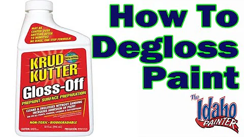 Krud Kutter Gloss-Off.  Life hacks deglossing paint.