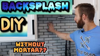 DIY Kitchen Backsplash (HOW TO) NO MORTAR? Wealth
