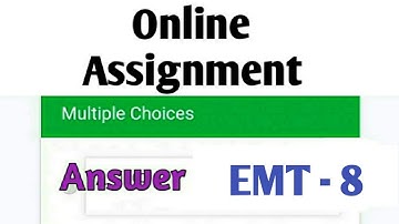 NSOU BDP EMT 8 Online assignment answer