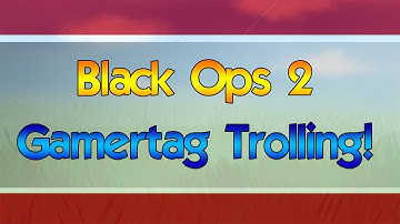 Black Ops 2: Gamertag Trolling "Look At That Guys Name!"
