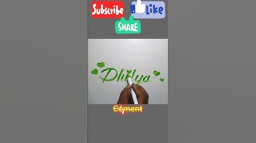 ❤️Subscribers name calligraphy writing brush pen 💚 Coment 💚 #calligraphy #calligraphysuraj #ytshort