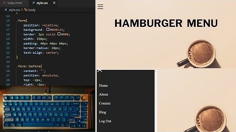 ASMR Programming - Website Hamburger - No Talking