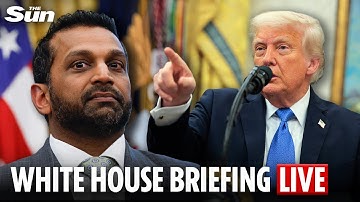 LIVE: Trump and FBI Director Patel hold news conference