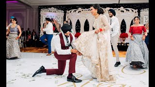 WEDDING RECEPTION BHANGRA PERFORMANCE 2019 | TAVNEET & KIRAN | JATTDIQUEEN2018