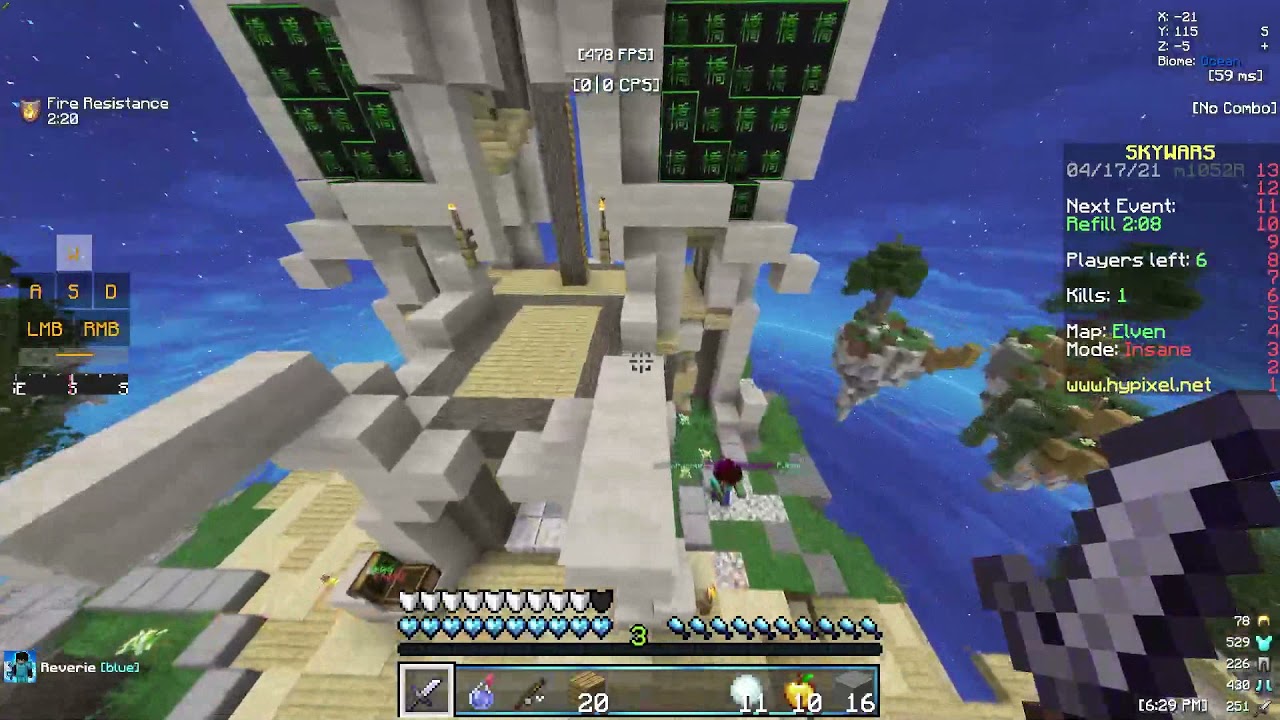 Getting 10 STARS in Hypixel Skywars