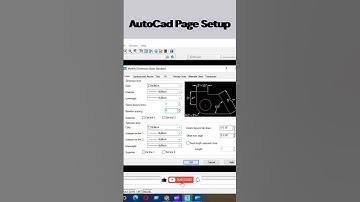 AutoCAD 2007 Standard Page setup 2024 #shorts #autocad #pagesetup #cad