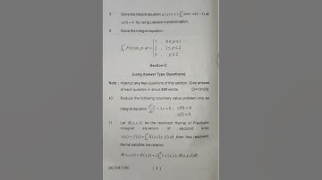 M.sc mathematics 2nd sem.mathematics paper-4th (Integral equation and boundary value problem)