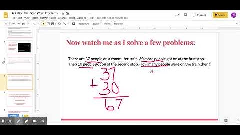 Addition Two Step Word Problems   Google Slides