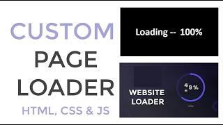 Custom Page Loader with HTML, CSS, and JavaScript
