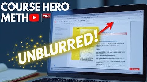 How I Unblurred Course Hero METHOD 💡 Still Works in 2025