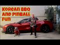 Korean bbq and pinball fun