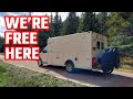 We&#39;re Hiding From The Wind At A (Free) Camp In The Black Hills | Ambulance Conversion Life
