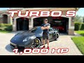 1000 hp porsche turbo s in the garage