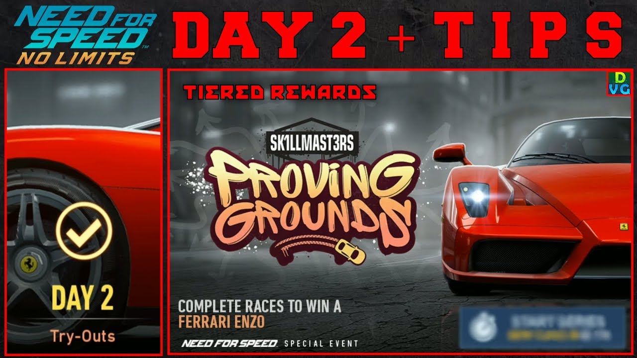 NFS No Limits | Proving Grounds - Ferrari Enzo | Day 2 + TIPS