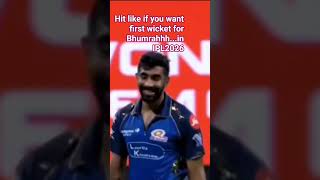 NEED FIRST WICKET FOR BHUMRAH #bhumrah #mi #ipl #wickets #lifeisbutadream #malinga #japan #hitman