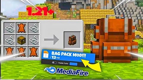 Backpack🎒 Addon for Minecraft PE 1.21+/1.21.70 | MCPE Bedrock | 100% Working Bag ADD-ON