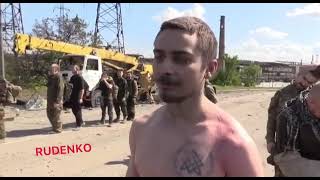 Shocking Mariupol Surrender Azov Regt. SS, Neo-Nazi Occult Tattoos - Ukraine War Combat Footage 2022