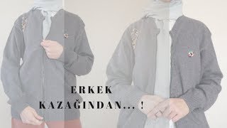 Erkek Kazağından Oversize Hırkaya Dönüşüm ! | Maimor