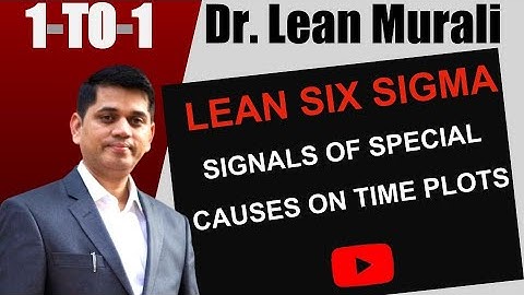 LEAN SIX SIGMA SIGNALS OF SPECIAL CAUSES ON TIME PLOTS.(1-TO-1 Session with Dr. Lean Murali)