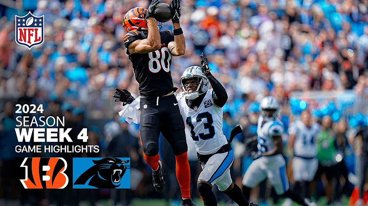 Cincinnati Bengals vs. Carolina Panthers Game Highlights | NFL 2024 Season Week 4