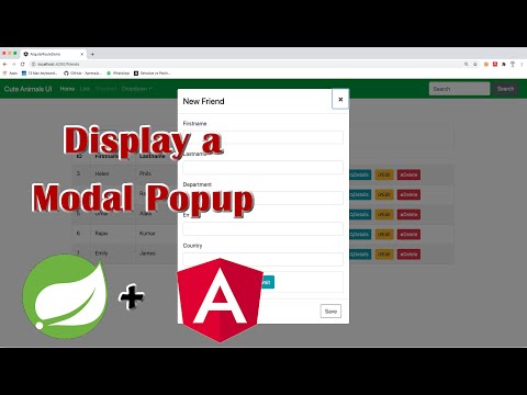 How to Display Modal Popup Form in Angular using NgBootstrap and FormsModule