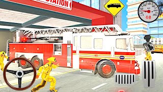 Firefighter Truck Driving Simulator - Rescue Games - Rescue FIre Truck Simulator - Android Gameplay screenshot 5