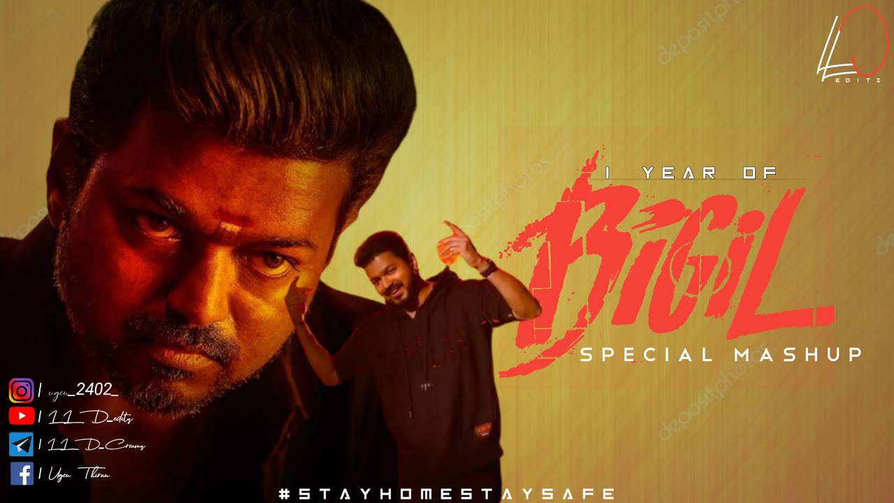 1 Year Of Bigil - Special Mashup  |  Thalapathy Vijay  |  25 Oct  |  LLD_editz