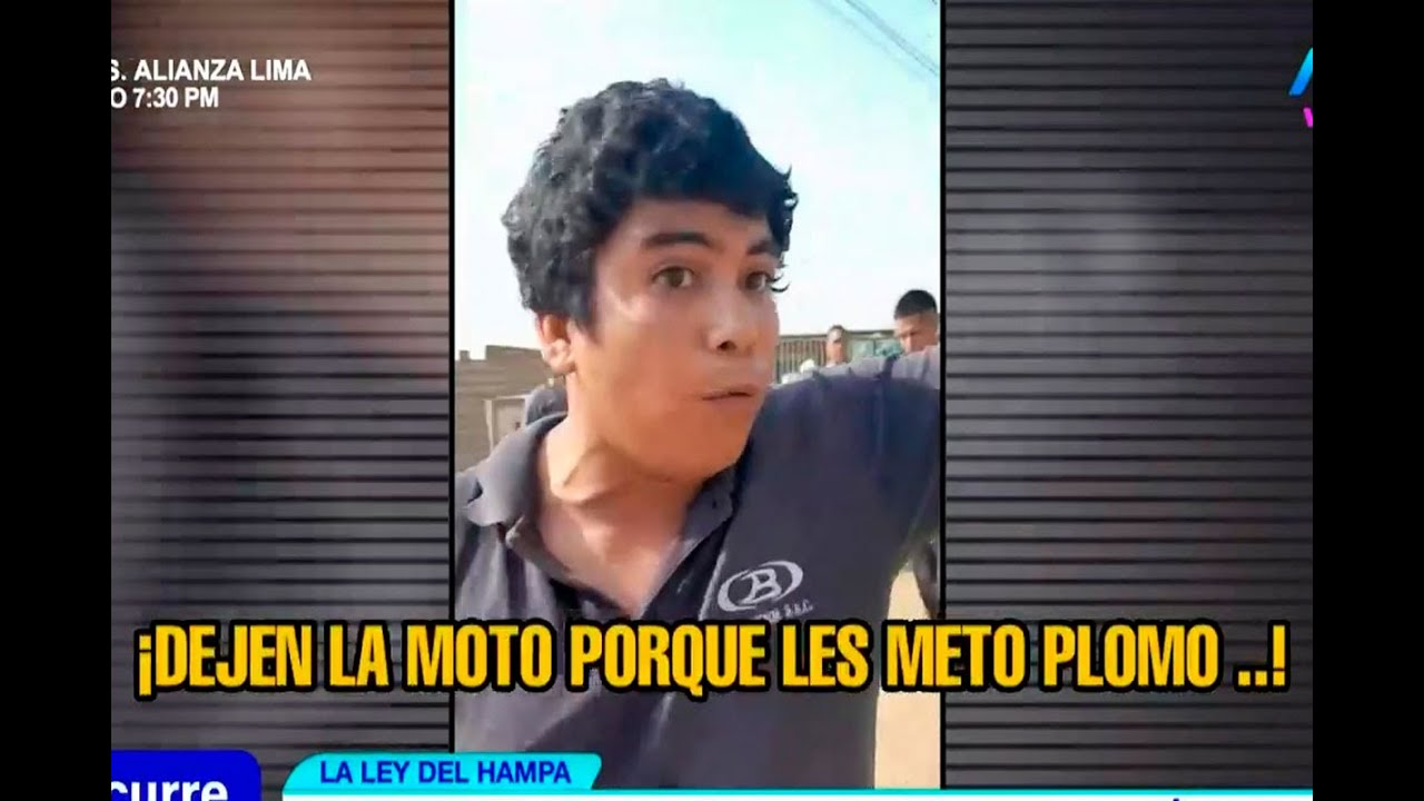 Sujeto amenaza con arma de fuego a vecinos por defender a cómplices que intentaron robar