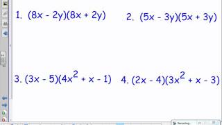 Algebra1 Chapter 8 Review