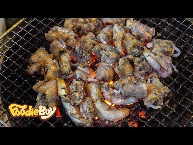 Grilled Hagfish / Korean Street Food / Jagalchi Market, Busan Korea