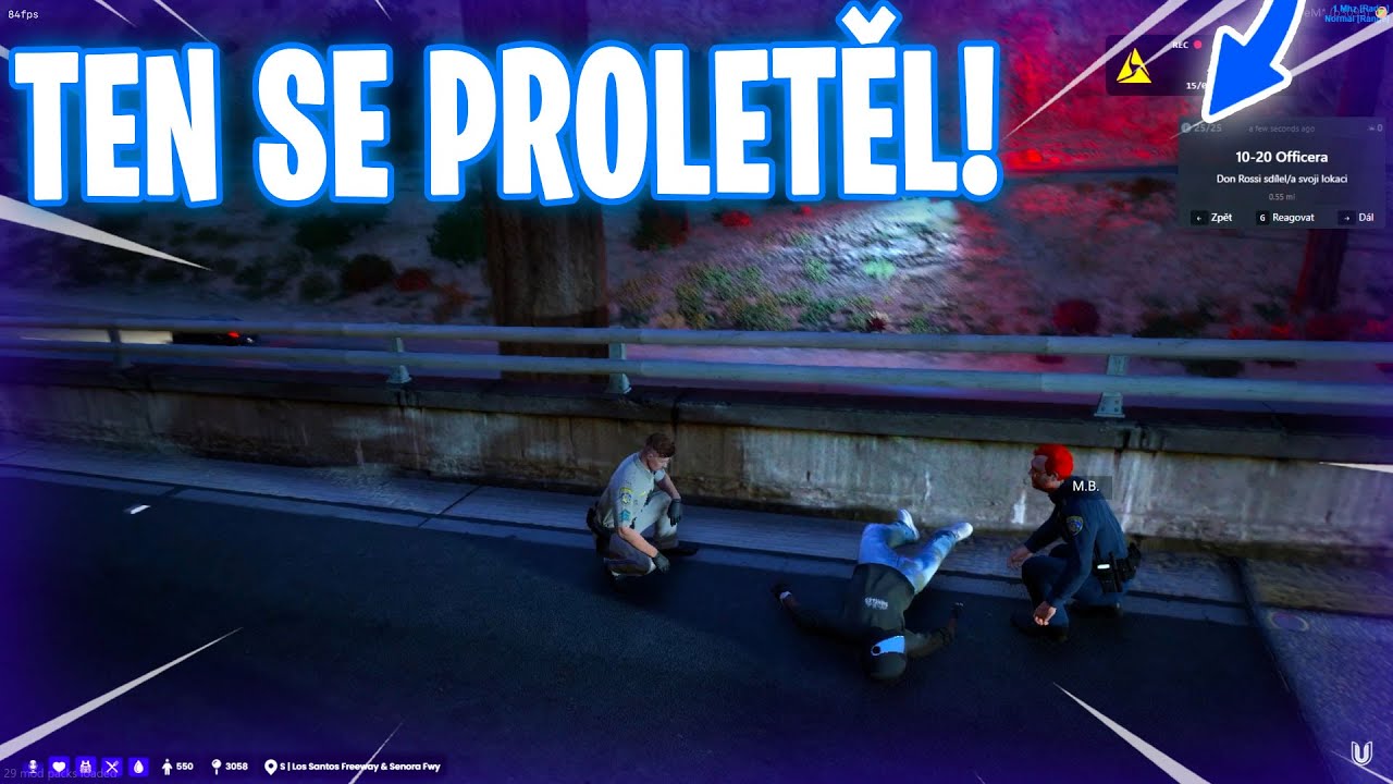 KOLEGA DOWN, HROZNÉ OTÁZKY PŘI PATROLE! | UNITY RP