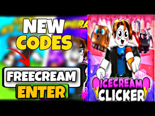 Ice Cream Clicker Codes - Roblox - December 2023 