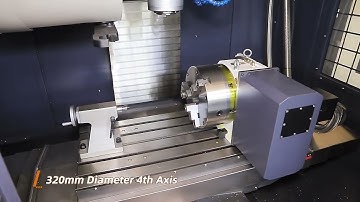 vmc850 4 axis milling cnc with GSK controller #cnc horizontal machining center