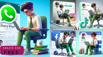 How to create Viral 3D AI Social media app boy Images | bing image creator tutorial 2024