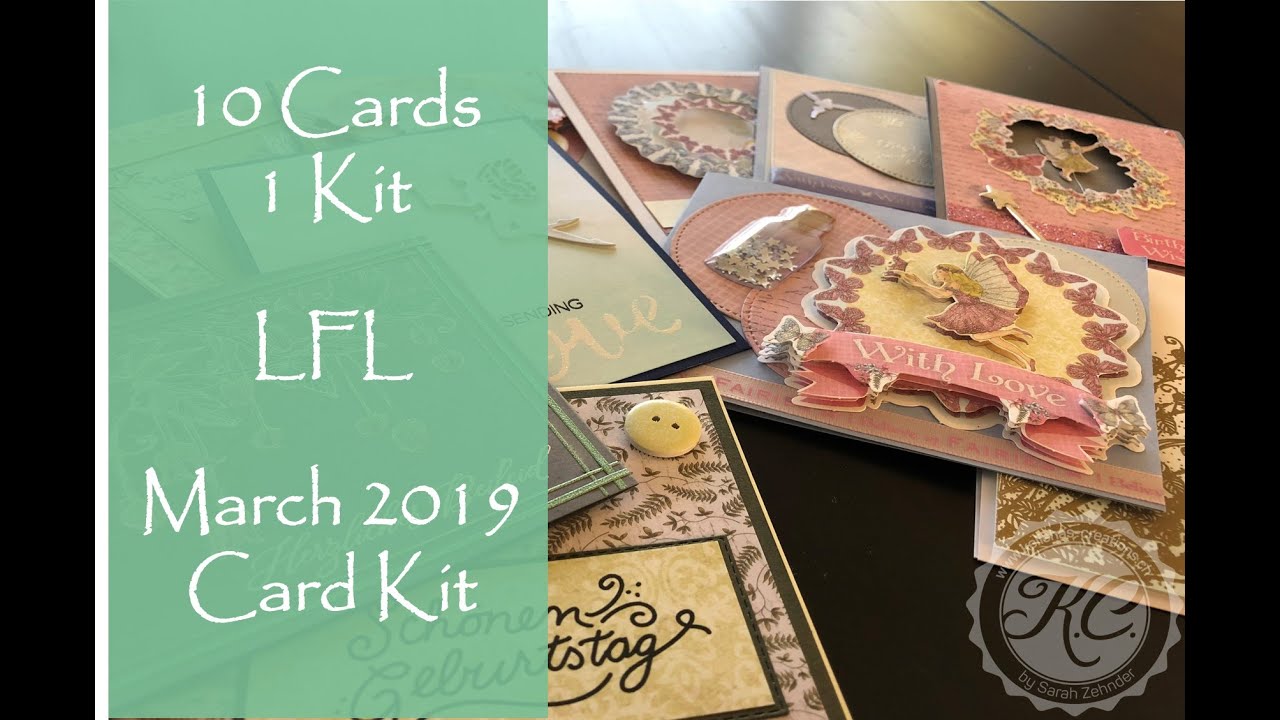 10 Cards 1 Kit -  Love from Lizi March 2019 Card Kit with Sarah